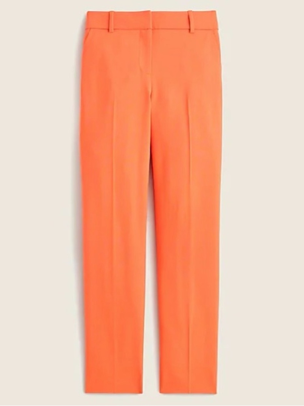 NWT J. Crew Italian Stretch Wool Tollegno 1900 Bright Coral Trousers (8) - Picture 1 of 9
